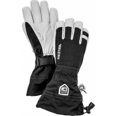 Herre - L - Skiløb Tøj Hestra Army Leather Heli Ski 5-Finger Gloves - Black