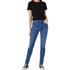 Wrangler Dame - L Bukser & Shorts Wrangler High Skinny Jeans - Camellia
