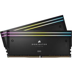 32 GB - 7200 MHz - DDR5 RAM Corsair Dominator Titanium RGB Black DDR5 7200MHz 2x16GB (CMP32GX5M2X7200C34)