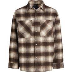 Herre - Slids - XL Jakker Jack & Jones Bane Shirt Jacket - Brown/Seal Brown