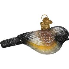 Old World Christmas Vintage chickadee glass Christmas Tree Ornament