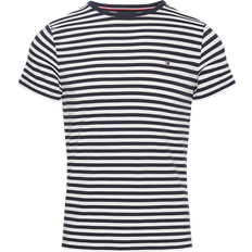 Tommy Hilfiger Blå T-shirts Tommy Hilfiger Flag Embroidery Extra Slim Fit T-shirt - Desert Sky/White