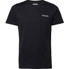 Columbia Herre - L - Økologisk materiale T-shirts Columbia Rapid Ridge T-Shirt Black, Campsite Icons Graphic