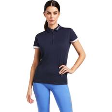 Ariat Ridesport T-shirts & Toppe Ariat Bandera quarter Zip Ladies Polo Shirt Blue