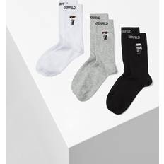 Karl Lagerfeld Strømper Karl Lagerfeld K/ikonik Socks Pack, Woman, Black/White/Grey, 35-38 35-38