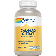 D-vitaminer Vitaminer & Kosttilskud Solaray Cal-Mag Citrate with Vitamin D 270 stk