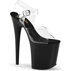 10 - Dame Sandaler med hæl Pleaser Flamingo-808 - Clear/Black