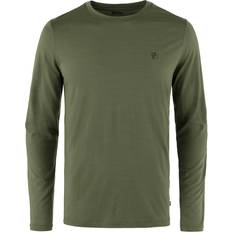 T-shirts & Toppe Fjällräven Abisko Wool LS Men-laurel green-2XL