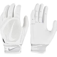 Nike Skind Tilbehør Nike Alpha Huarache Edge Baseball Batting Gloves White/White/White
