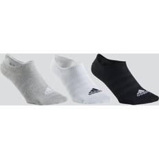 Adidas Polyamid Tøj adidas Tynde og lette No-Show sokker, par Grey Heather White Black