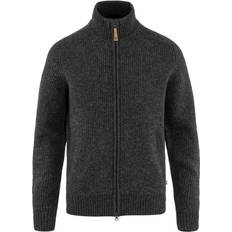 Fjällräven Herre - M Trøjer Fjällräven Men's Övik Zip Cardigan Knit, L, Dark Grey