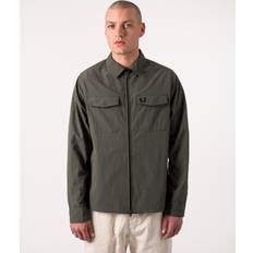 Fred Perry Zip-Through Overshirt Green