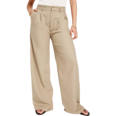 Nelly Slouchy Suit Pants - Beige