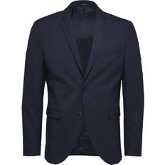 54 - Blå - Polyester Overdele Selected New One Slim Fit Jacket - Navy