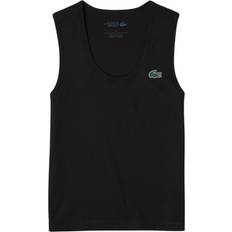 32 - Sort Toppe Lacoste Sport Slim Fit Ribbed Tank Top Black