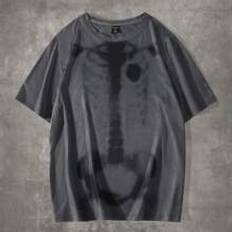 Batik T-shirts Shein Guys Skeleton Print Tee
