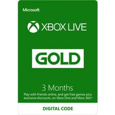 Xbox LIVE Prepaid 3 Month Gold Membership Card