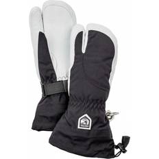 Dame - Træningstøj Handsker & Vanter Hestra Women's Heli 3-Finger Gloves - Black/Offwhite