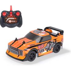 Fjernstyret legetøj Dickie Toys RC Auto Track Beast orange-schwarz ferngesteuertes Auto für Kinder ab 6 Jahre mit Fernbedienung 2-Kanal FS, 2,4GHz und Batterien, 15 cm, bis 6 km/h