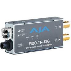 Aja 1-Channel 12G-SDI/LC Single-Mode LC Fiber Transceiver