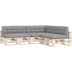 vidaXL Pallet Sofa Stolehynde Grå (120x80cm)