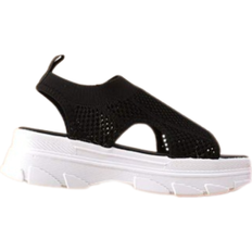 45 ⅓ - Dame - Stof Hjemmesko & Sandaler Shein Minimalist Hollow Out Sport Sandals - Black