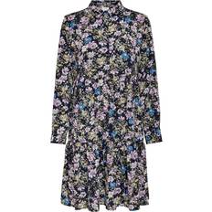 Only Lange ærmer Kjoler Only Printed Shirt Dress - Blue/Black Iris