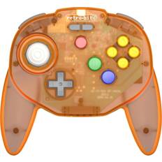 Orange Spil controllere Retro-Bit Tribute 64 Wireless Orange Hawk Gamepad Nintendo 64 Fjernlager, 4-5 dages levering