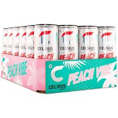 Celsius Peach Vibe 355ml 24 stk