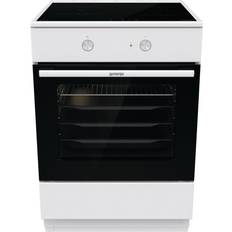 60 cm - A - Varmluftovn Induktionskomfurer Gorenje EI9617PW INDUKTIONSKOMFUR Hvid, Rustfrit stål