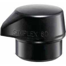 Halder Håndværktøj Halder Simplex Indsats af Gummiblanding sort med fod Ø60mm Gummihammer