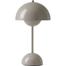 Skrivebordslamper &Tradition Flowerpot VP9 Grey/Beige Bordlampe 29.5cm