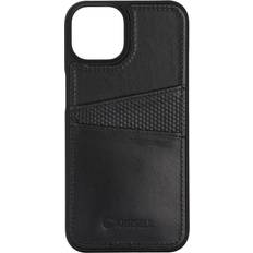 Krusell Mobiletuier Krusell Leather CardCover for iPhone 14 Plus