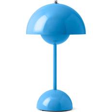 Batteridrevede - E27 Lamper &Tradition Flowerpot VP9 Swim Blue Bordlampe 29.5cm