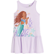 H&M Printed Cotton Dress - Lilac/Little Mermaid