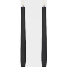 Sort LED-lys Uyuni Taper Black LED-lys 25cm 2stk