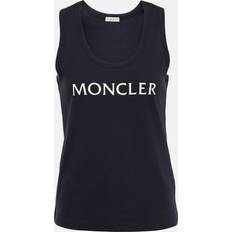 Moncler Toppe Moncler Logo Tank Top - Black