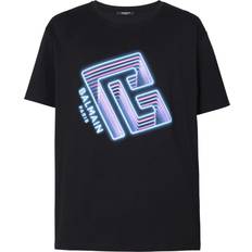 Balmain Sort T-shirts & Toppe Balmain Neon Logo T-Shirt