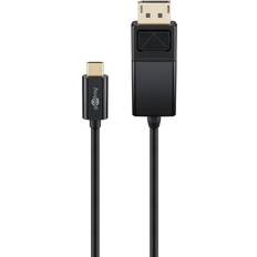 DisplayPort-kabler - Rund Goobay USB C - DisplayPort M-M 1.2m