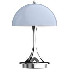 Louis Poulsen LED-belysning Lamper Louis Poulsen Panthella Portable Chrome /Opal Grey Bordlampe 23cm