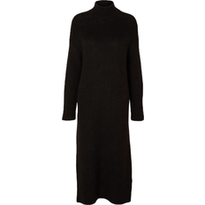 Selected 40 - Sort Kjoler Selected Maline Long Sleeve Knit Dress - Black