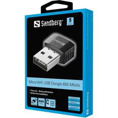 USB-A - Wi-Fi 5 (802.11ac) Netværkskort & Bluetooth-adaptere Sandberg 133-91