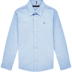 24-36M Overdele Tommy Hilfiger Stretch Oxford Cotton Shirt - Calm Blue (KB0KB06964)