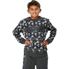 Grå Sweatshirts BLACC Junior Trevor Crewneck Patterned/Grey, Unisex, Tøj, Skjorter, Mønstret/Grå 158/164