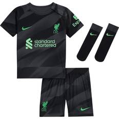Nike Liverpool FC Fodboldsæt Nike Liverpool FC 2023/24 Goalkeeper Kit Infant, Black 12-18M