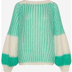 Noella Liana Knit Sweater Mint/White