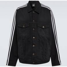 Balenciaga Polyester Jakker Balenciaga x Adidas denim jacket black
