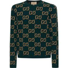 Gucci Sweatere Gucci GG jacquard wool sweater green