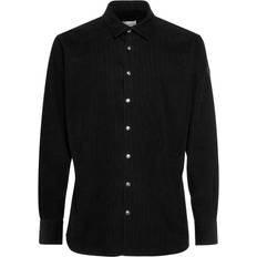 Moncler Skjorter Moncler Corduroy cotton shirt black