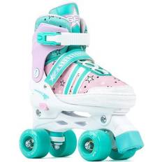 Børn Side-by-sides SFR Spectra Teal/pink Adjustable Kids Quad Roller Skates